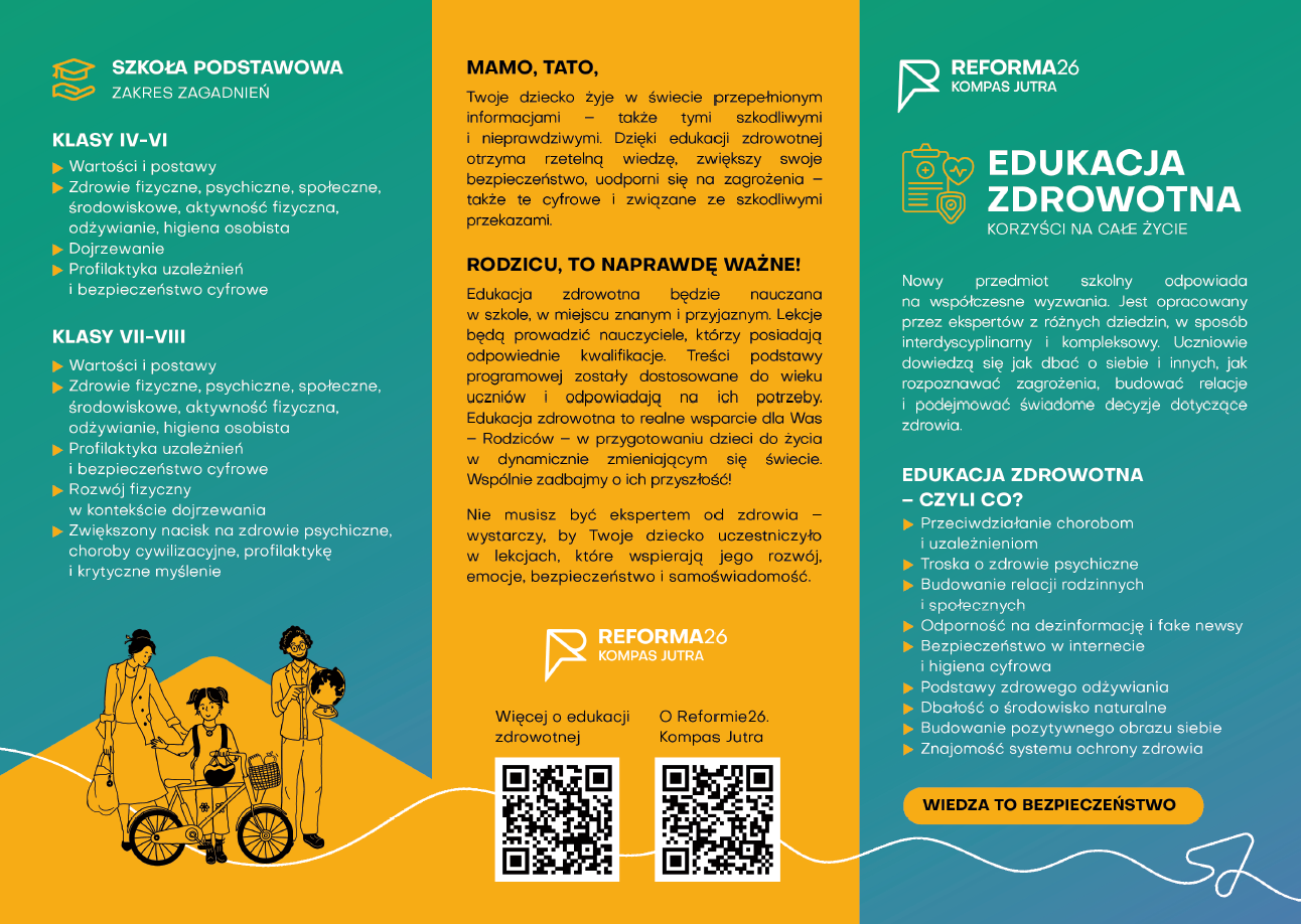 Edukacja zdrowotna ulotka Załącznik RPW 33583 2025